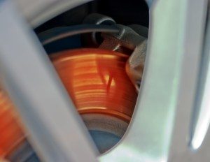 hot brakes may boil fluid