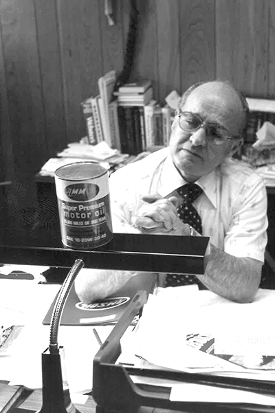 AMSOIL founder in his office.